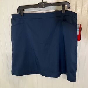 NWT PGA Tour Navy Blue Golf Skirt Size 16
